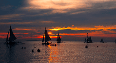 image of sunset in philippines